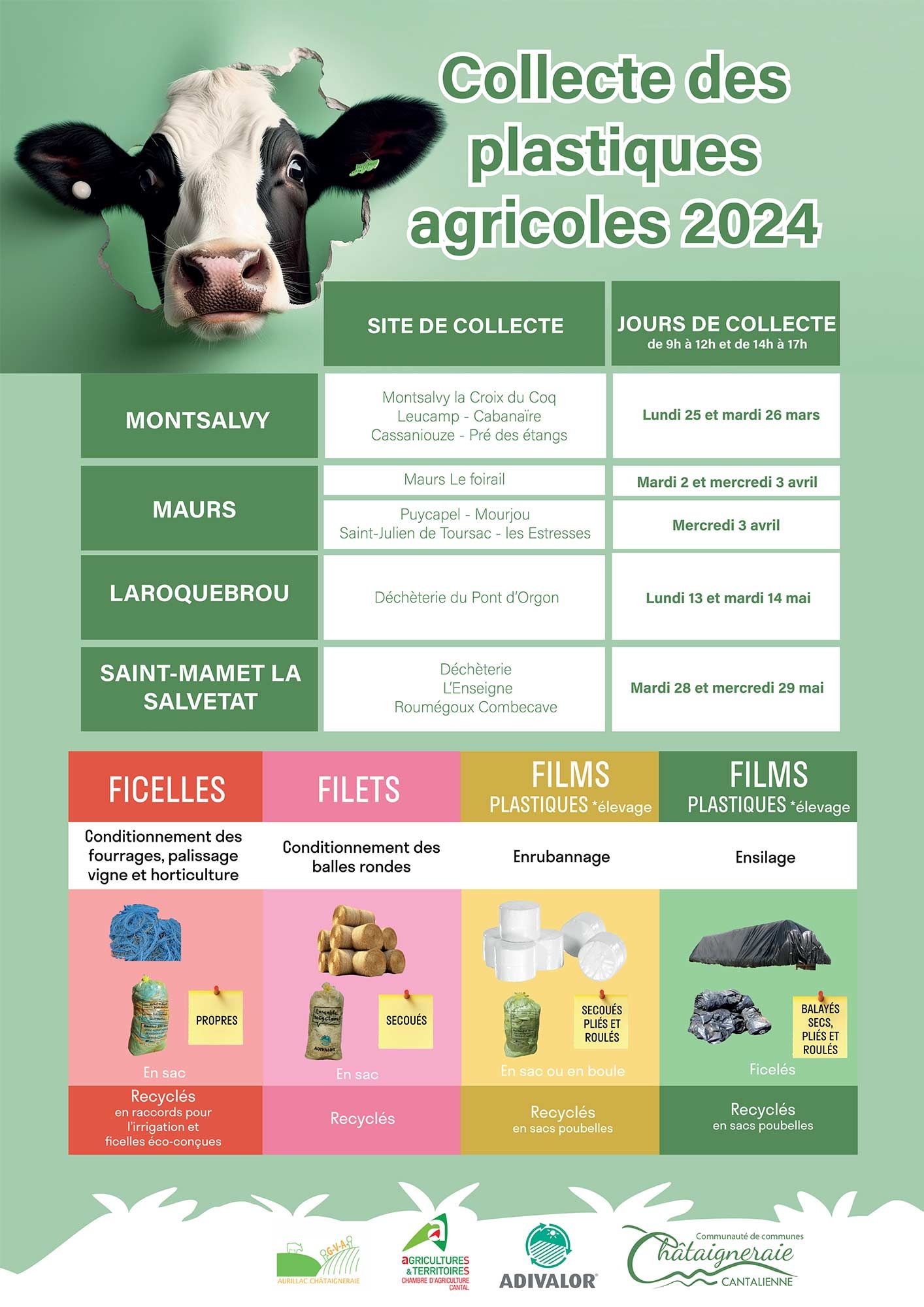 Collecte des plastiques agricoles 2024