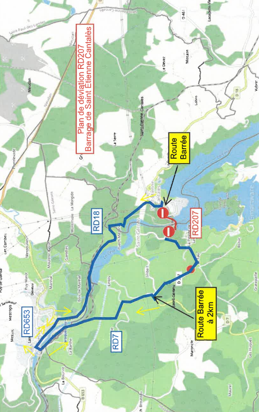 Circulation interdite - barrage - 03/11 - 8h/14H