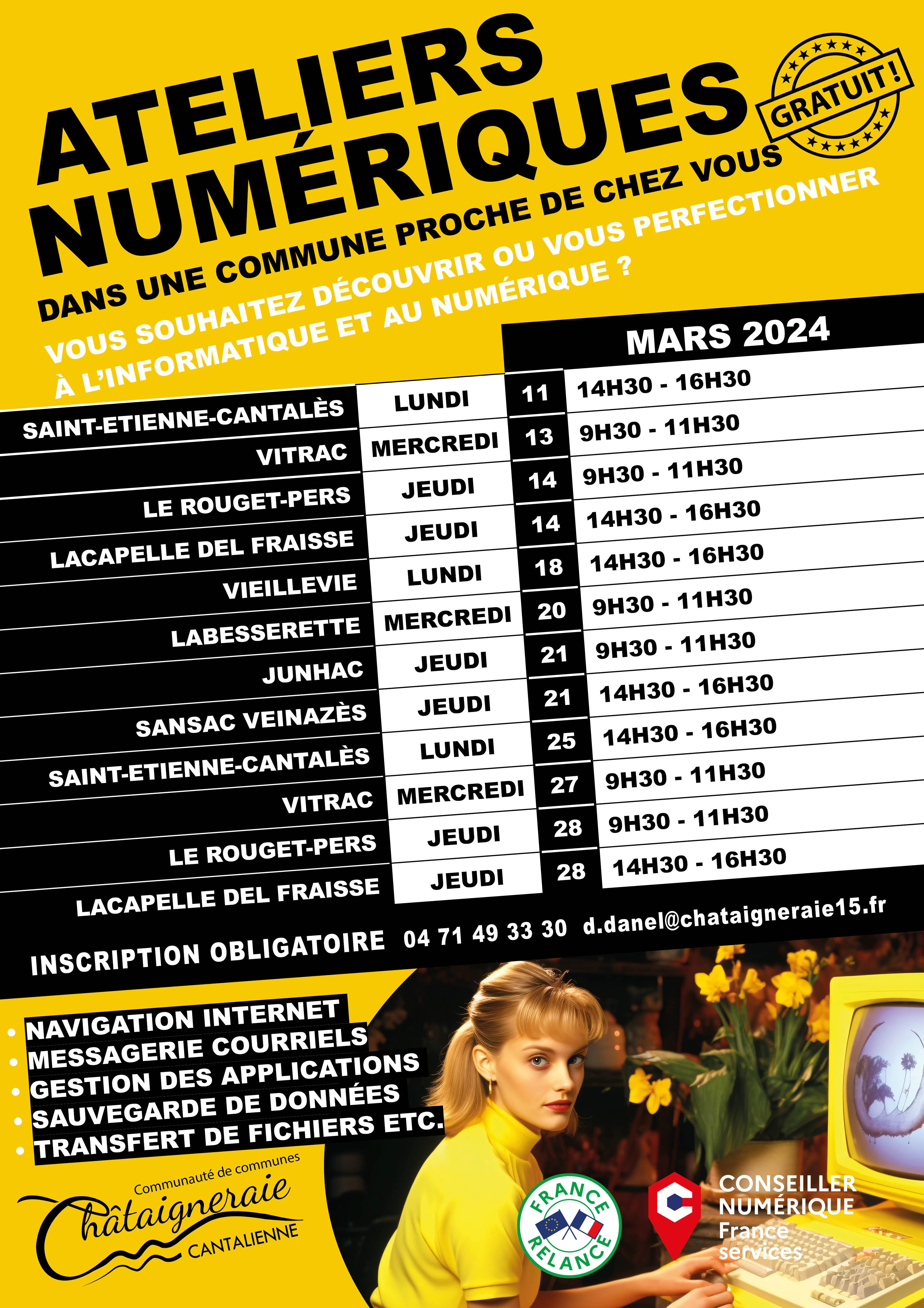Ateliers de médiation numérique